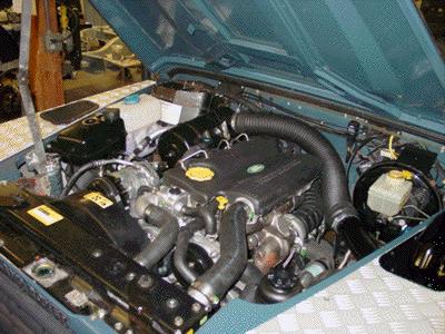 1994 D90 300 Tdi engine bay