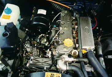 ECR 110 engine bay